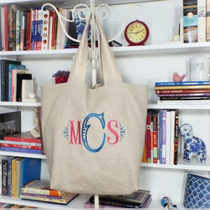 Michele French Brocante Monogrammed Market Tote Bild 4