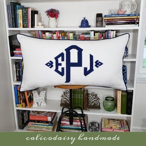 The JUMBO South Pointe Applique Monogrammed King Pillow Sham King 20 x 36 image 5
