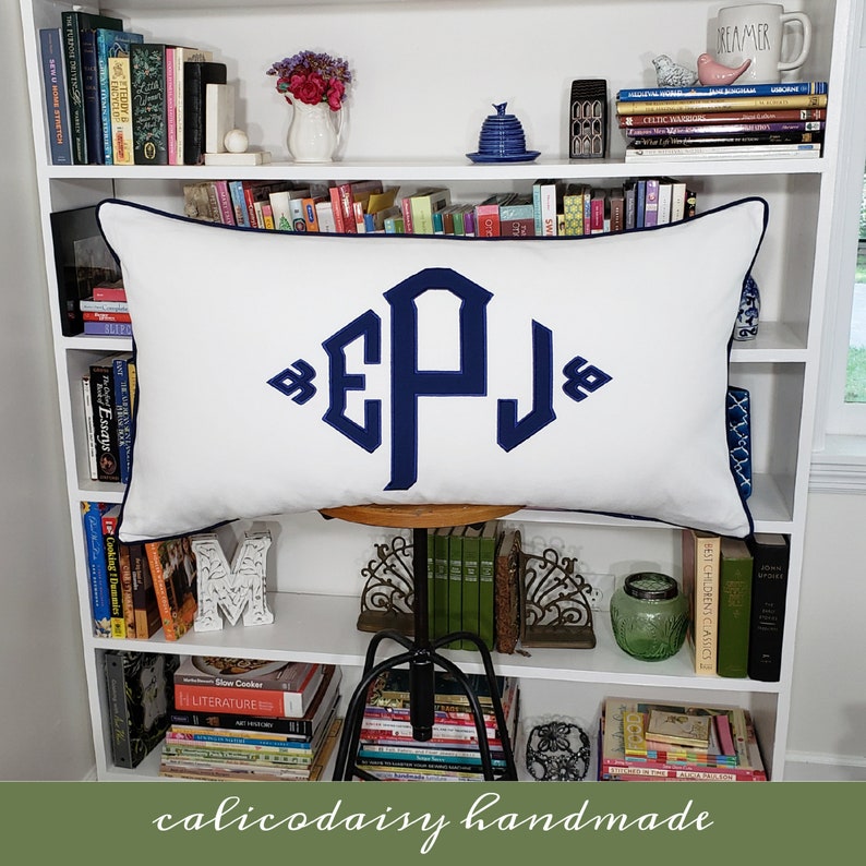 The South Pointe Grande Applique Monogrammed King Pillow Sham - King 20 x 36 image 6
