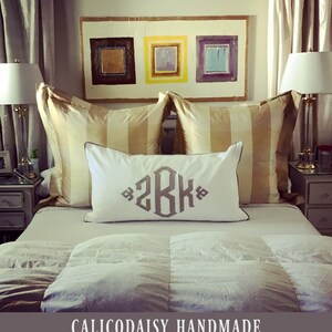 The South Pointe Grande Applique Monogrammed King Pillow Sham - King 20 x 36 image 4