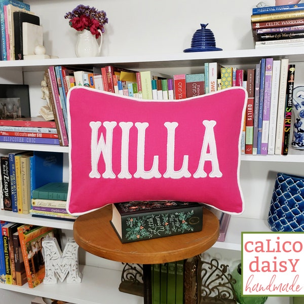Applique Pillow Etsy
