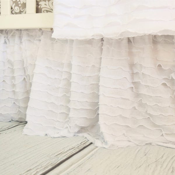 Ruffle Crib Skirt Etsy