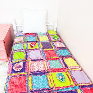 Handmade Quilts Teen Girl Room Decor, Toddler Bedding Girl Twin Bedspread, Queen Size Quilts