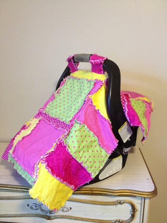 Items similar to CAR SEAT COVER, Baby Carseat Canopy, Nursing Quilt