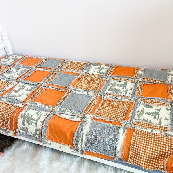 Orange Quilt Etsy