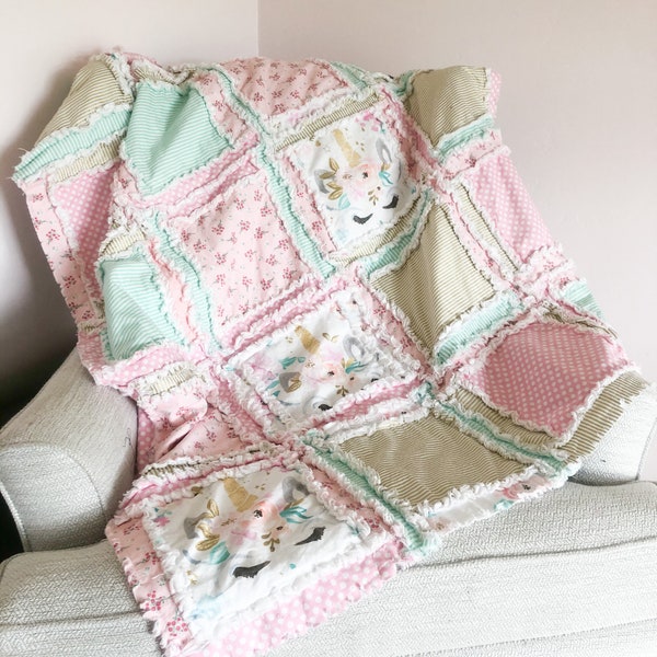 Little Girl Bed Quilt Etsy