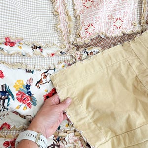 Western Baby Girl Blanket | Mauve Pink & Brown Buckaroo Blanket | Floral Patchwork Bedding Gift Idea