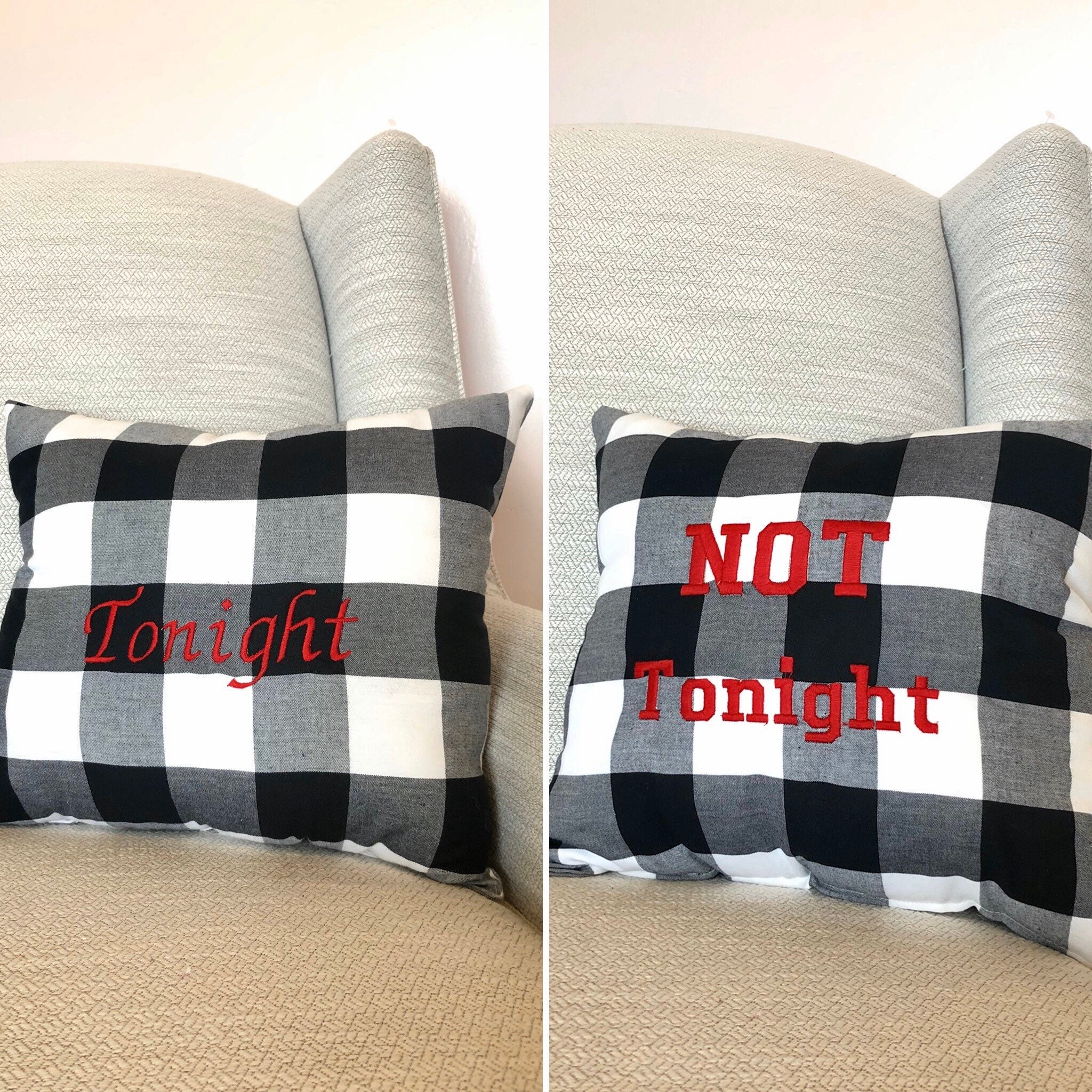 not tonight pillow not tonight pillow