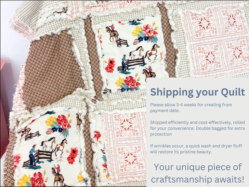 Western Baby Girl Blanket | Mauve Pink & Brown Buckaroo Blanket | Floral Patchwork Bedding Gift Idea