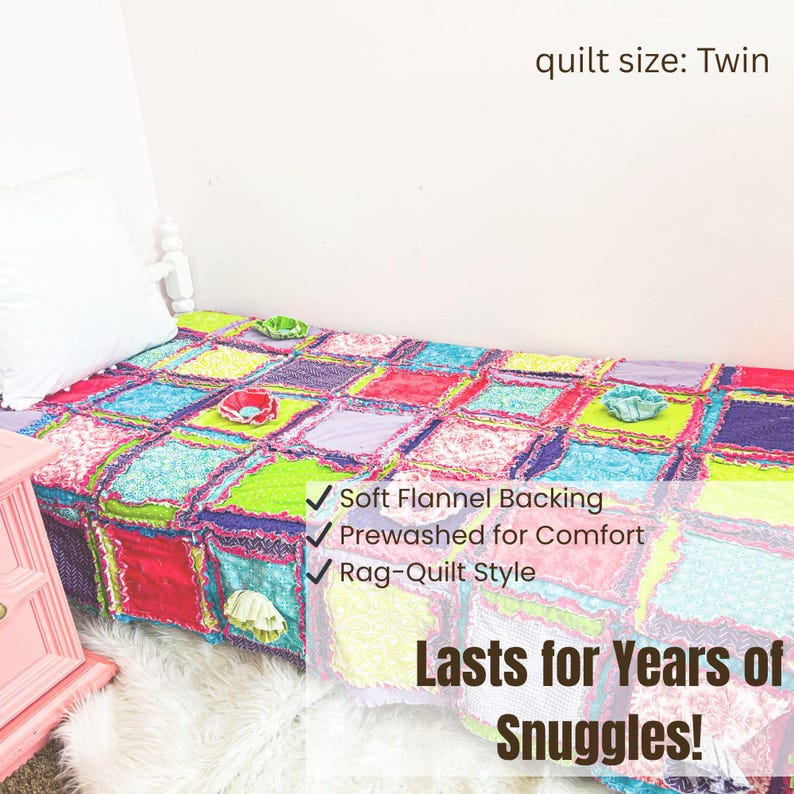 Handmade Quilts Teen Girl Room Decor, Toddler Bedding Girl Twin Bedspread, Queen Size Quilts
