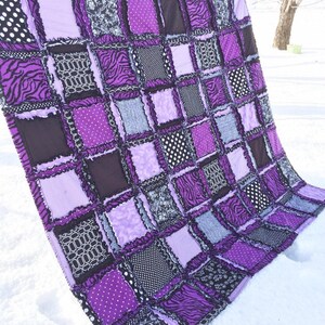 Purple Quilts Bed Spreads, Old and Young Pre Teen Girl Room Decor, Twin Size Bed Spread and Queen Size Quilts