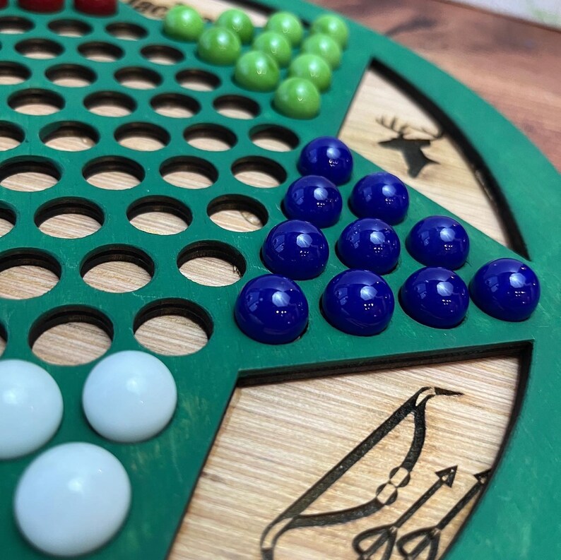 Chinese Checkers Board Game Personalized Gift for Kids Etsy