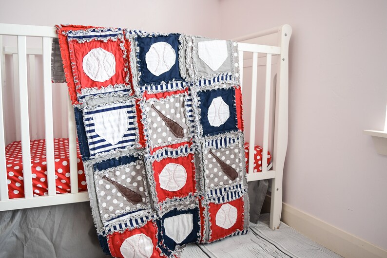 vintage sports crib bedding