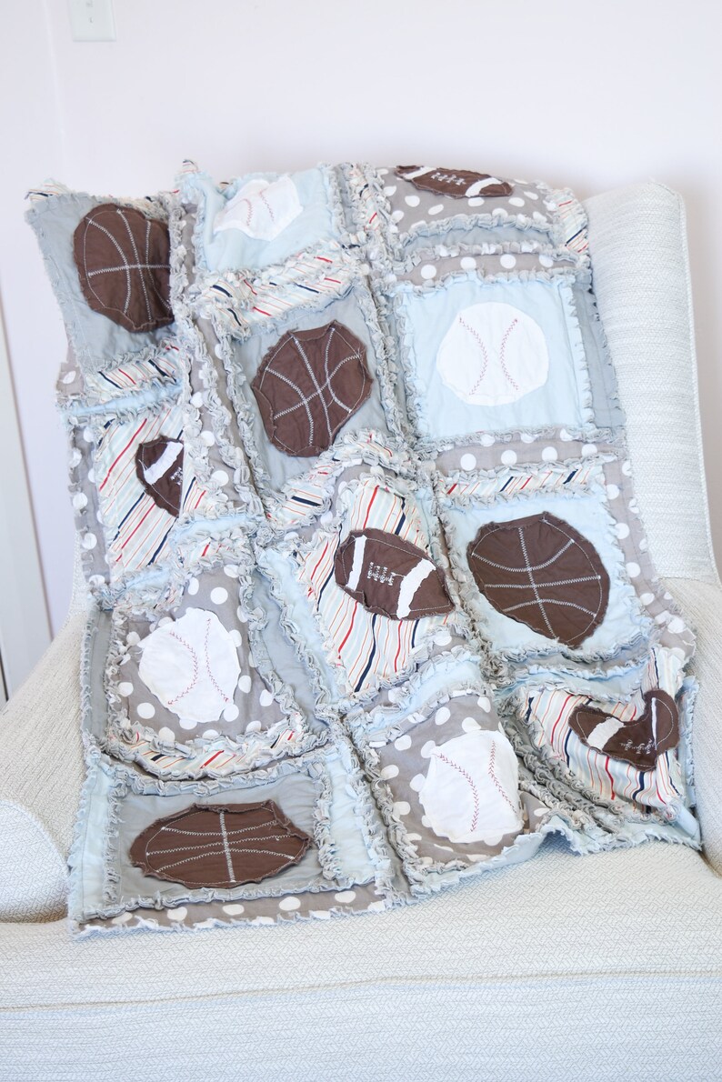 Sports Crib Bedding Baby Quilts for Sale Basketball Etsy