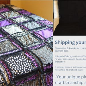 Purple Quilts Bed Spreads, Old and Young Pre Teen Girl Room Decor, Twin Size Bed Spread and Queen Size Quilts