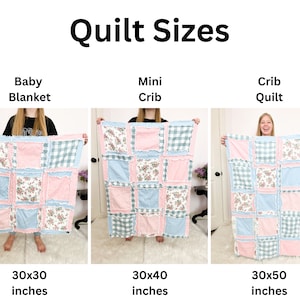 Baby Boy Rag Quilt, Handmade Quilts for Sale Boys Bedding, Tan Baby Quilt image 6