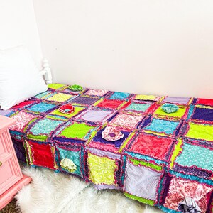 Handmade Quilts Teen Girl Room Decor, Toddler Bedding Girl Twin Bedspread, Queen Size Quilts