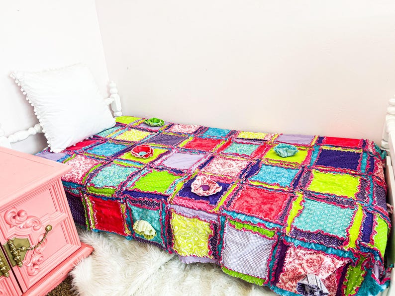 Handmade Quilts Teen Girl Room Decor, Toddler Bedding Girl Twin Bedspread, Queen Size Quilts
