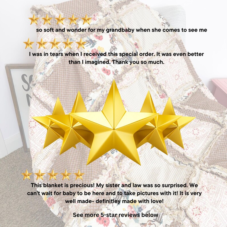 Western Baby Girl Blanket | Mauve Pink & Brown Buckaroo Blanket | Floral Patchwork Bedding Gift Idea