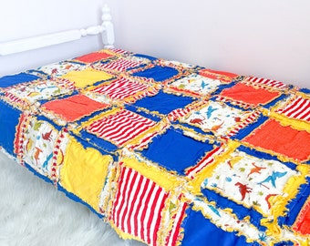 Dinosaur Quilts for Sale, Homemade Quilts Toddler Bedding, Toddler Bedding, Twin Quilts for Sale, Queen Size Quilt