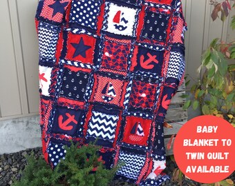 Homemade Coastal Quilts for Sale, Nautical Quilts, From Baby Blanket and Crib Sets to Twin Size Quilts for Boys