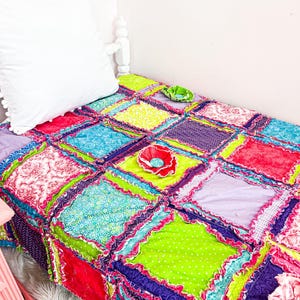 Handmade Quilts Teen Girl Room Decor, Toddler Bedding Girl Twin Bedspread, Queen Size Quilts