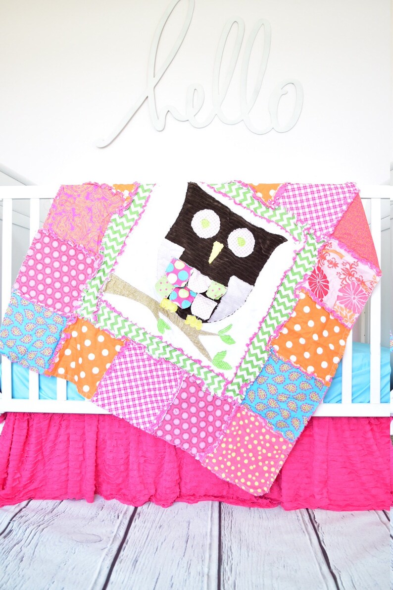 Owl Quilt Pattern Owl Crib Bedding Baby Quilt Pattern Etsy