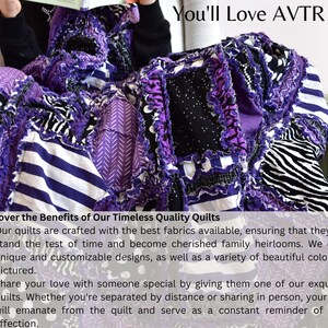 Purple Quilts Bed Spreads, Old and Young Pre Teen Girl Room Decor, Twin Size Bed Spread and Queen Size Quilts