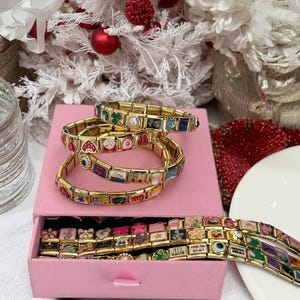 Italian vintage bracelets, Italian charm bracelet, Italian bracelet, couple bracelets, custom Italian bracelets, Italian gold bracelets
