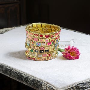 Italian vintage bracelets, Italian charm bracelet, Italian bracelet, couple bracelets, custom Italian bracelets, Italian gold bracelets