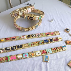 Italian vintage bracelets, Italian charm bracelet, Italian bracelet, couple bracelets, custom Italian bracelets, Italian gold bracelets