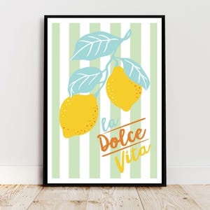 lemon digital art print, fruit wall art, trendy kitchen art, kitchen art print, printable art, digital download, fruit poster, lemon prints