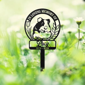 Custom Guinea Pig Memorial Stake, Guinea Pig Remembrance Stake, Guinea Pig Grave Markers, Pet Sympathy Sign, Pet Loss, Guinea Pig Loss
