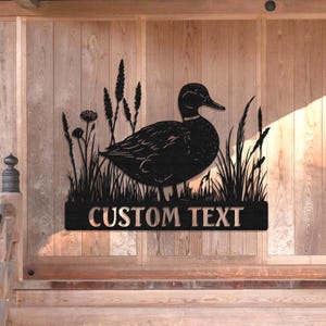 Personalized Duck Farm Metal Sign, Duck Quack House signs, Farmhouse Decor, Duck Hutch Coop Sign,Quack Shack Cabin Decoration, Farmer Gift