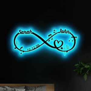 Personalisiertes Infinity-Zeichen mit Namen, Metall Infinity-Zeichen, Infinity Metallschild, Infinity-Zeichen Name, Infinity-Zeichen Metall Jungvermählten Geschenk