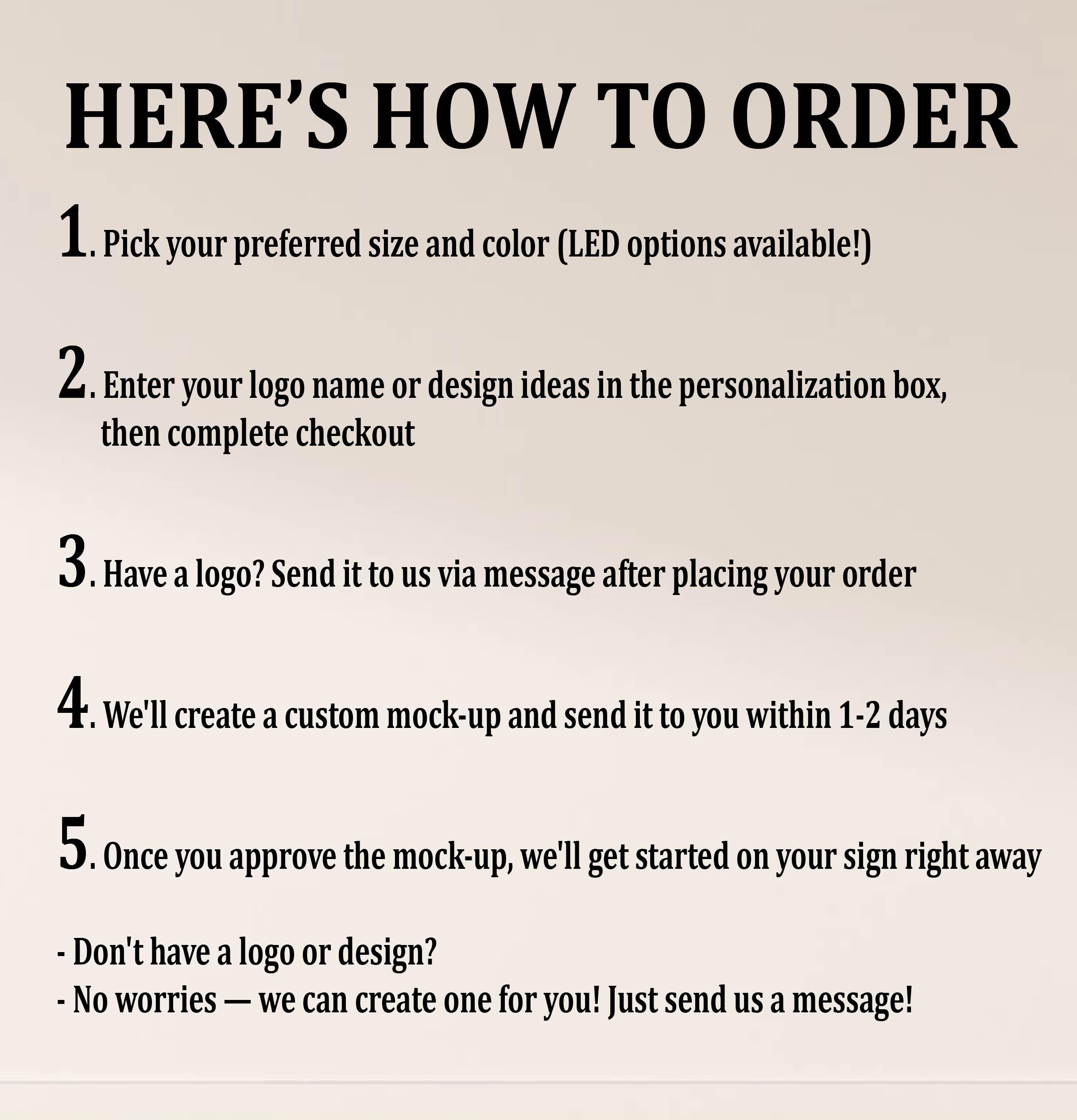 Personalized Logo Metal Sign, Custom Business Signage, Your Design ...