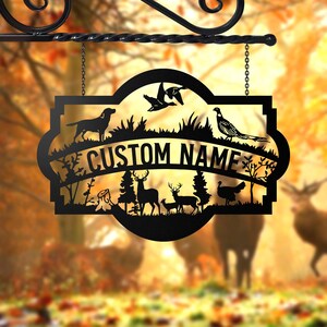Custom Duck Hunting Scene Metal Wall Art With Led Lights,hunting Metal ...