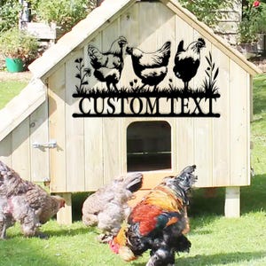 Custom Chicken Metal Sign,Custom barn sign, Rooster metal art, Farmhouse chicken, Mom Gift, Chicken lover gift, Hen House Decor, Animal Sign
