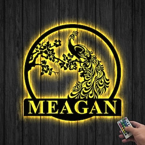 Custom Peacock Metal Wall Art, Peacock Metal Sign, Peacock Art,  Peacock sign, Peacock Decor, Garden Sign Home Decor Housewarming gift