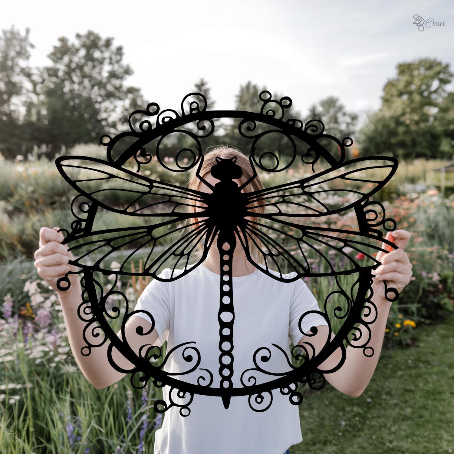 Dragonfly Metal Wall, Garden Decor Dragonfly Sign, Dragonfly Yard