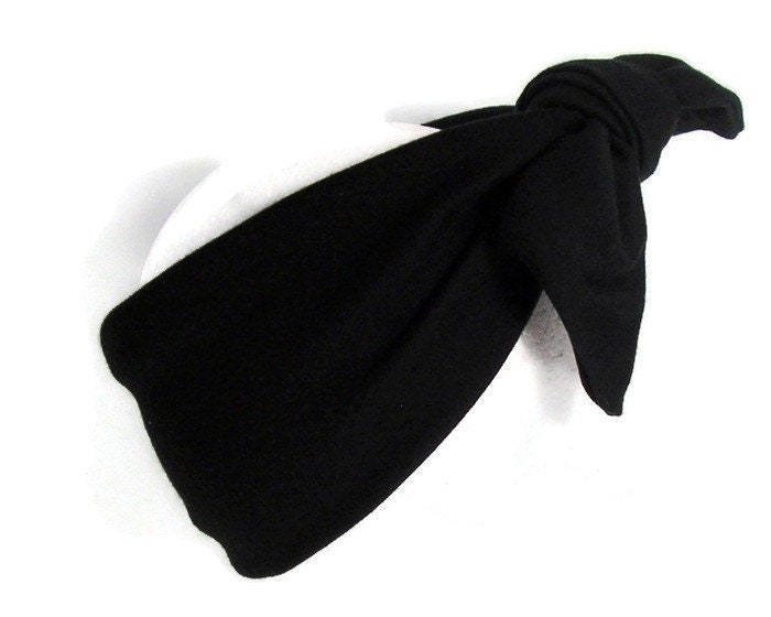 black cotton head scarf