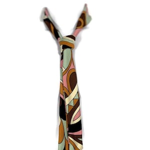 Brown Print Necktie Skinny Necktie Brown Skinny Tie Print Skinny Tie Pink Print Skinny Tie Rust Black Beige Print Skinny Tie Jersey Print