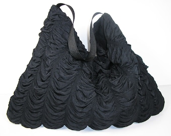Black Hobo Bag Black Nylon Handbag Black Purse Shoulder Bag Lightweight Nylon Travel Bag Bag Goth Bag All Seasons Hobo Bag Black Bag Purse