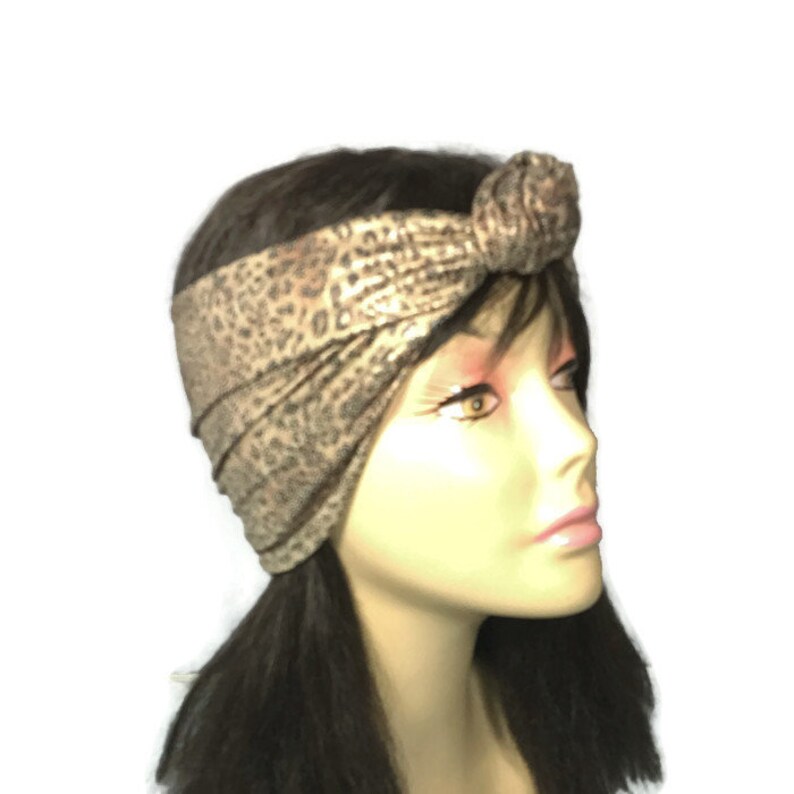 CUSTOM SIZE Animal Print Turban Head Wrap Leopard Turban Etsy