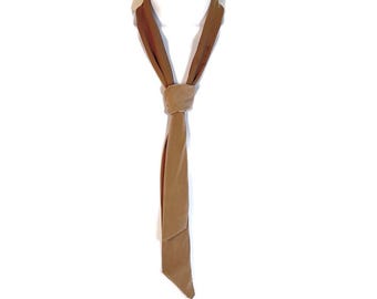 Taupe Skinny Tie Taupe Neckties Women's Neckties Taupe Sashes Brown Necktie Tan Skinny Tie Beige Necktie Taupe Accessories Trendy Neckties