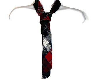 Skinny Tie Plaid Ties Patchwork Plaid Skinny Tie Black Watch Plaid Tie Preppy Skinny Tie Preppy Ties Plaid Ties Patchwork Tie Men Womens Tie