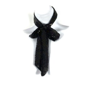sequin necktie