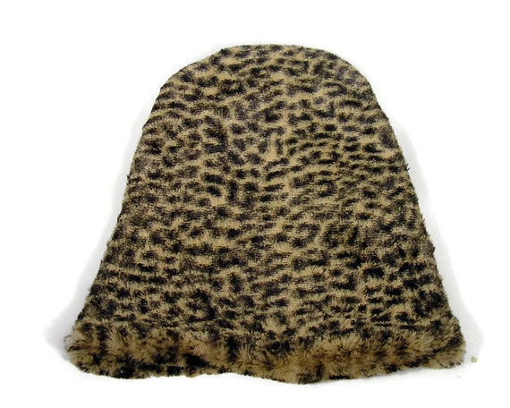 Bonnet Bucket En Fausse Fourrure Léopard Pour Femme – Hiver Chaud Et Stylé – Taille Ajustable 56-58 Cm