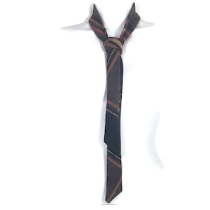 Women&#39;s Brown Skinny Ties Skinny Necktie Women Brown Print Sweater Knit Tie Brown Hair Scarves Retro Neckties Women Retro Skinny Ties Women