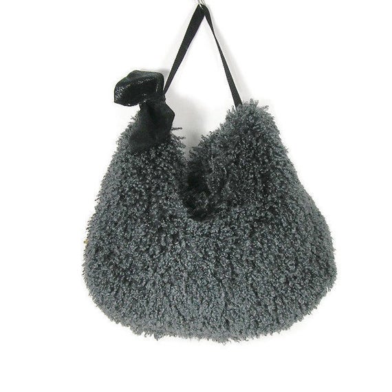 faux fur hobo bag